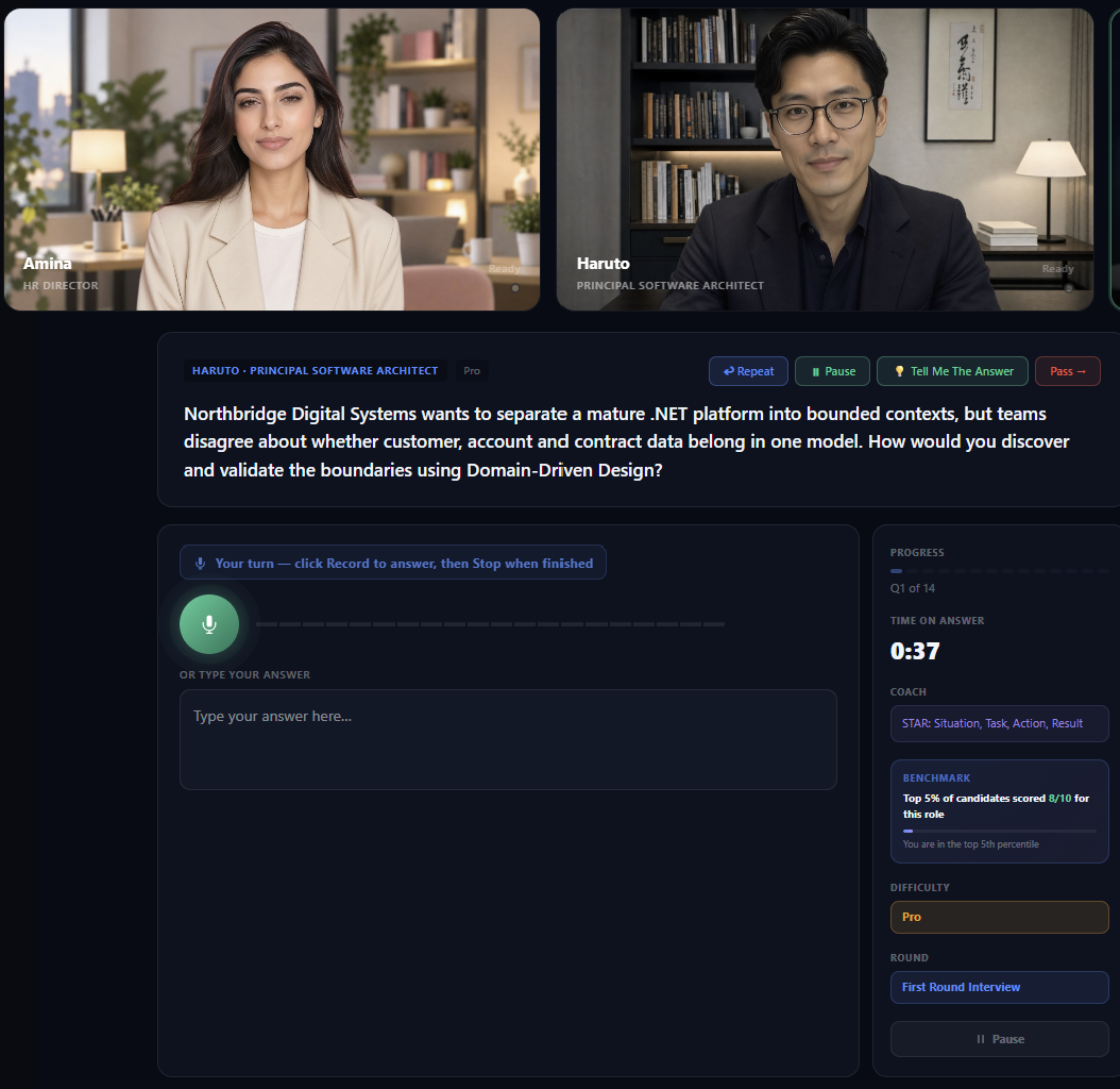 The TheInterviewChair.com interview room